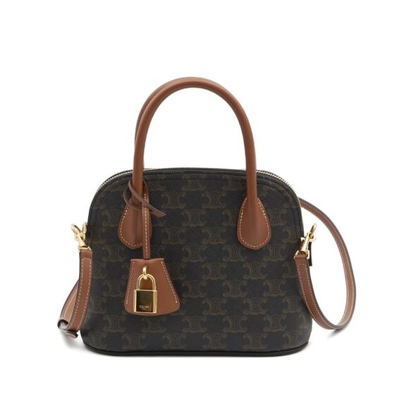 CELINE Handbags - Celine Women Honorine Teen Triomphe Canvas Handbag